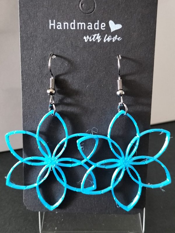 Lotus Light Silk Blauw Lotus Light Oorbellen