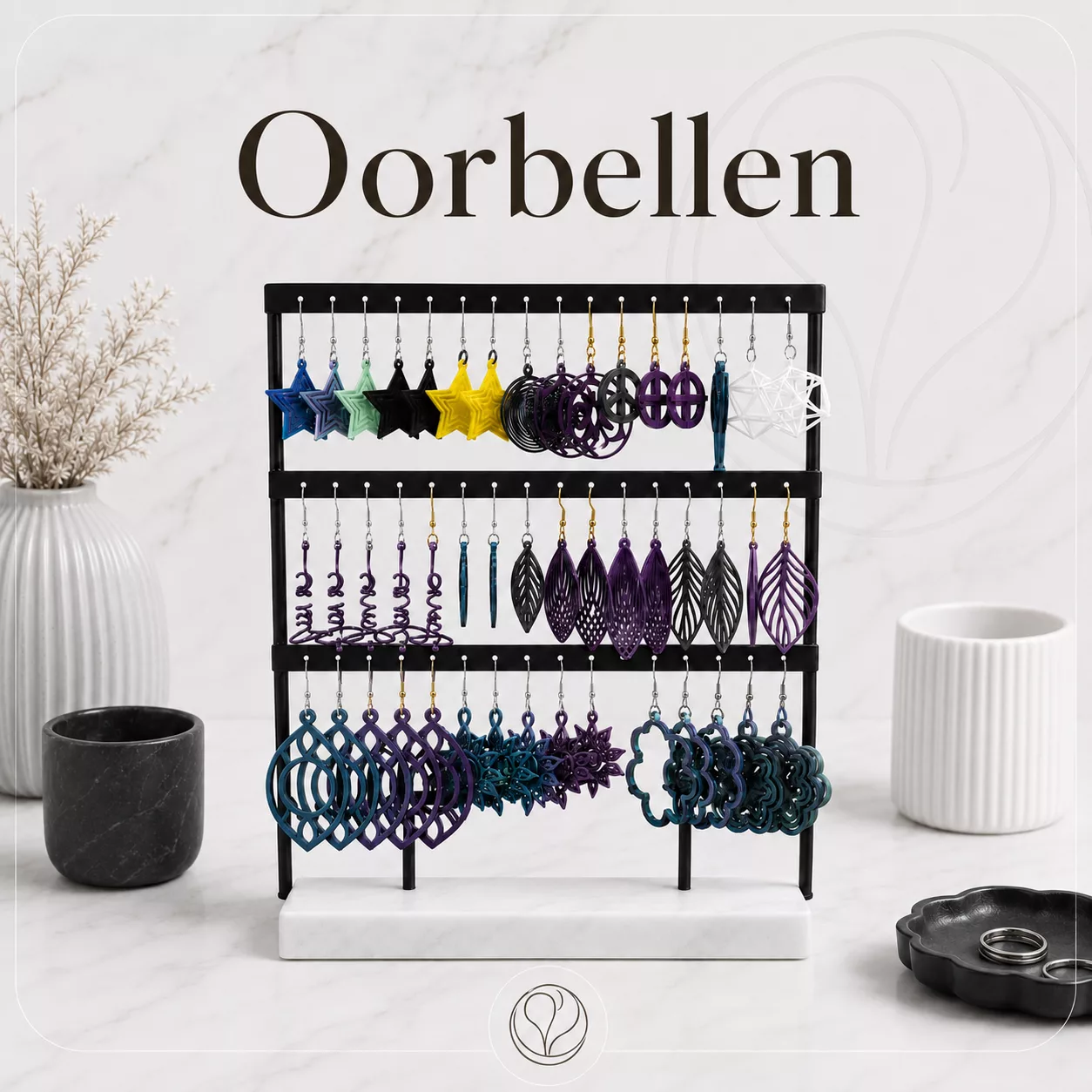 Oorbellen Bowlingkegel oorbellen
